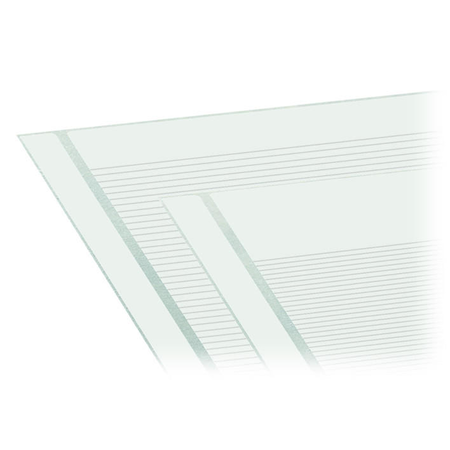 Marking strips; as a DIN A4 sheet; MARKED; 25 - 36 (80x); Strip width 6 mm; Strip length 182 mm; Horizontal marking; Self-adhesive; white