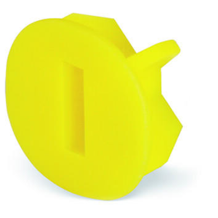 Finger guard; touchproof cover protects unused conductor entries; yellow