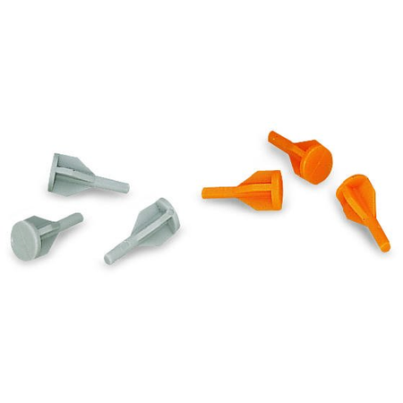 Lockout caps; for covering unused clamping units; orange