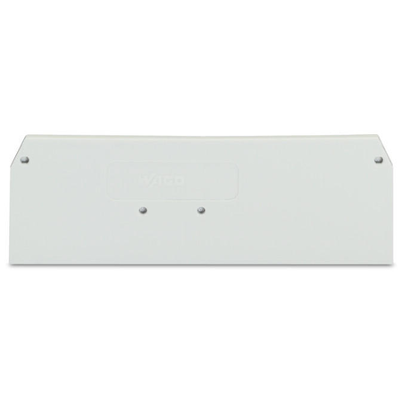 End and intermediate plate; 2 mm thick; light gray