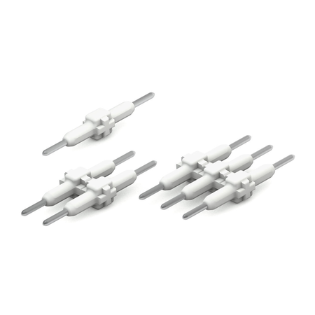 Board-to-board link; pin spacing 3 mm; 2-pole; length: 15.3 mm; white