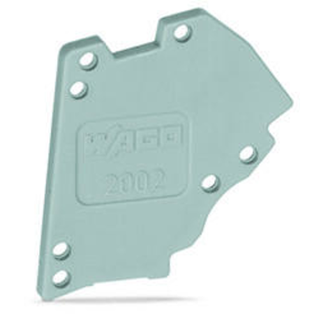 End plate; for modular TOPJOB®S test plug module; gray