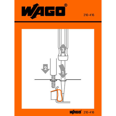 Stickers for operating instructions; for CAGE CLAMP®, universal