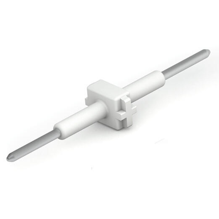 Board-to-board link; pin spacing 6 mm; 1-pole; length: 30 mm; white