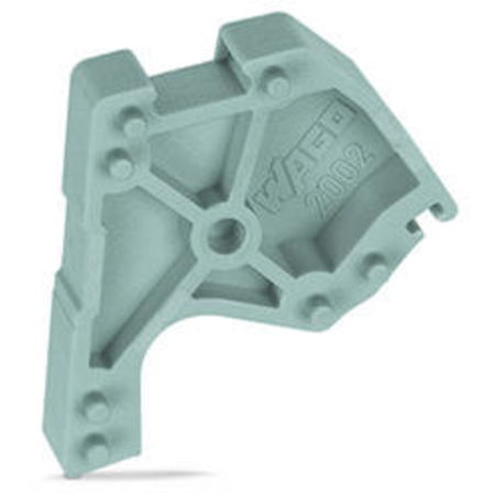 TOPJOB®S L-type spacer module; modular; e.g., for bridging commoned terminal blocks; gray