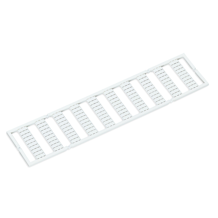 WMB marking card; as card; MARKED; R, S, T, U, V, W, X, Y, Z, Mp (10x); stretchable 4 - 4.2 mm; Horizontal marking; snap-on type; white