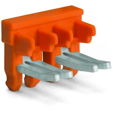 Ajacent jumper for switching lever; insulated; 8-way; Nominal current 30 A; orange