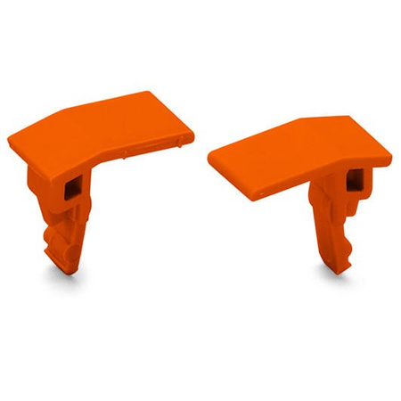 Lockout cap; for wire insertion and actuating opening; orange