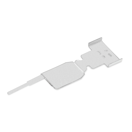 Shield connecting plate; 4-pole; for plugs