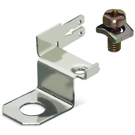 Control cable connection with screws; for flat tabs; 6.35 x 0.8 mm; for high-current terminal blocks with 2 stud bolts M6