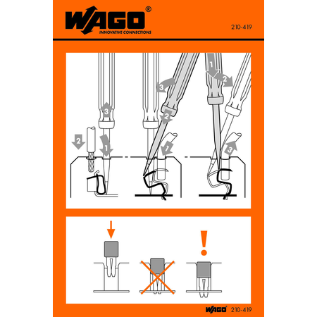 Stickers for operating instructions; for FIT CLAMP® connection, universal; 290 Series