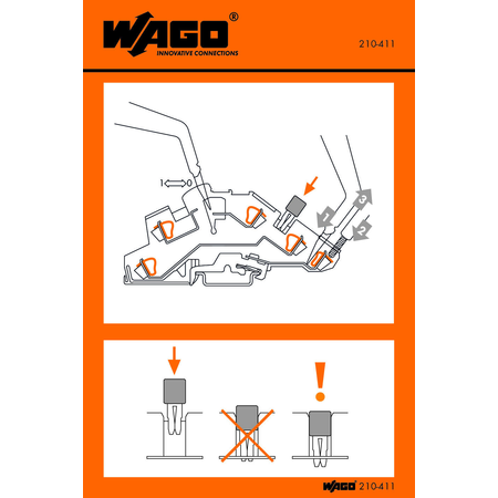 Stickers for operating instructions; for TOPJOB® disconnect terminal blocks; 776 Series