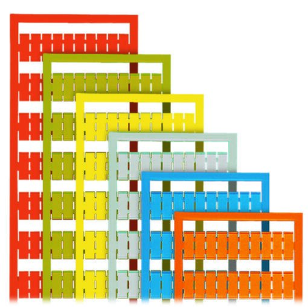 WSB marking card; as card; MARKED; Ground (100x); not stretchable; Vertical marking; snap-on type; green