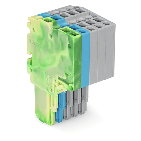 2-conductor female connector; 1.5 mm²; 5-pole; 1,50 mm²; green-yellow, blue, gray