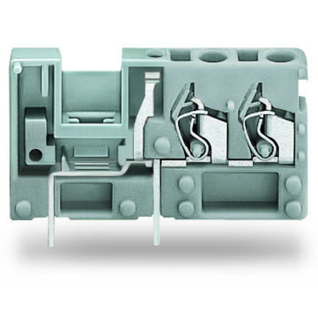 Stackable 2-conductor PCB terminal block; with commoning option; 2.5 mm²; Pin spacing 5 mm; 1-pole; CAGE CLAMP®; 2,50 mm²; blue