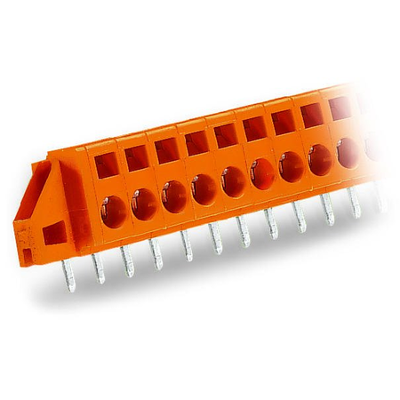 PCB terminal block; 2.5 mm²; Pin spacing 5.08 mm; 9-pole; CAGE CLAMP®; clamping collar; 2,50 mm²; orange