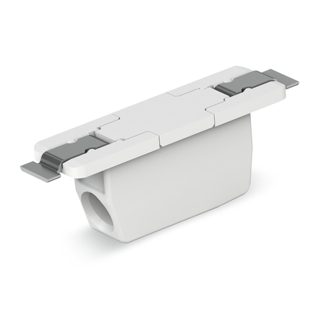 Through-Board SMD PCB Terminal Block; 0.75 mm²; Pin spacing 6.5 mm; 1-pole; Push-in CAGE CLAMP®; in tape-and-reel packaging; 0,75 mm²; white