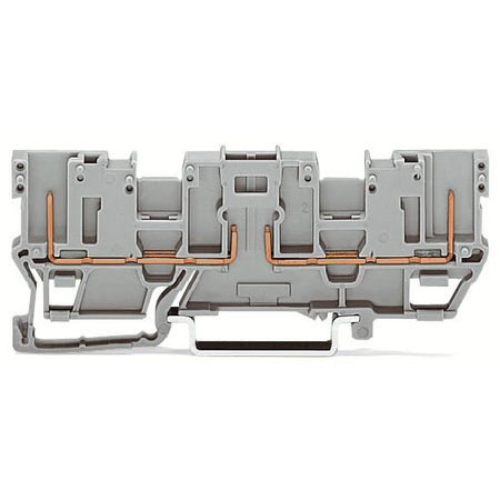 2-pin carrier terminal block; with 2 jumper positions; for DIN-rail 35 x 15 and 35 x 7.5; gray