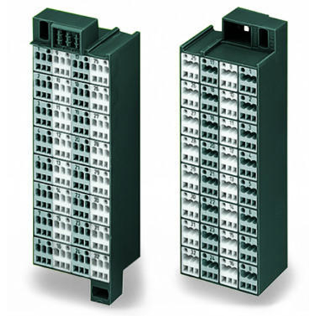 Matrix patchboard; 32-pole; Marking 33-64; Colors of modules: gray/white; Module marking, side 1 and 2 vertical; 1,50 mm²; dark gray