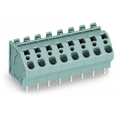 PCB terminal block; 4 mm²; Pin spacing 7.5 mm; 7-pole; CAGE CLAMP®; commoning option; 4,00 mm²; gray