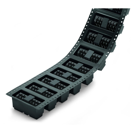 THR PCB terminal block; push-button; 1.5 mm²; Pin spacing 3.5 mm; 3-pole; Push-in CAGE CLAMP®; in tape-and-reel packaging; 1,50 mm²; black