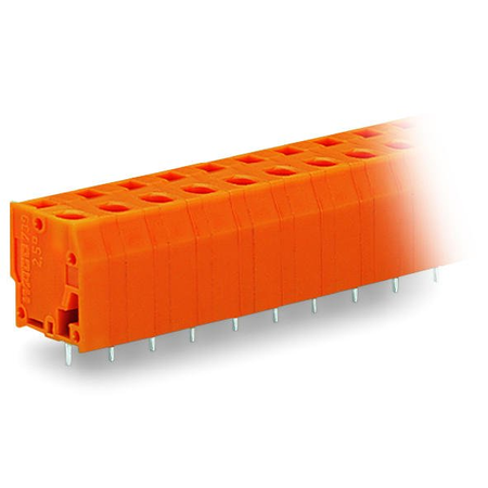 PCB terminal block; 2.5 mm²; Pin spacing 7.62 mm; 7-pole; CAGE CLAMP®; 2,50 mm²; orange