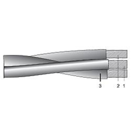 Cablu aerian aluminiu T2XIR 50/8 OL-AL 3X25+16 - Unifilar (RU/RE/SE)
