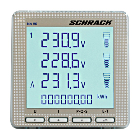 Analizor de retea na96 96 x 96 mm schrack