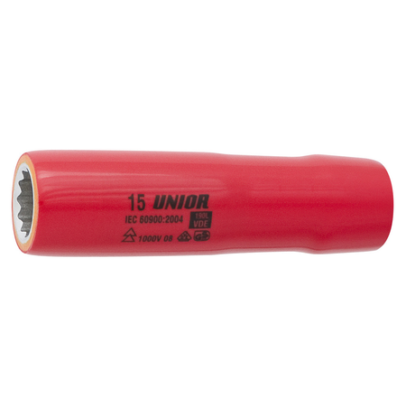 Cap cheie tubulara izolata la 1000 V, varianta lunga 1/2 11mm, 96mm, 21.6mm, 27mm, 116g