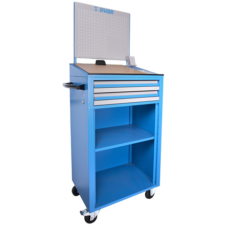 Mobile control trolley with tool rack wall 770mm, 673mm, 460.5mm, 440mm, 1669mm, 1125mm, 47000g