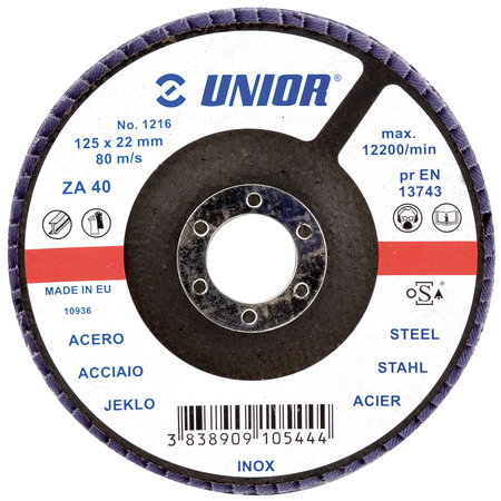 Unior - Disc plat 125mm, 70g