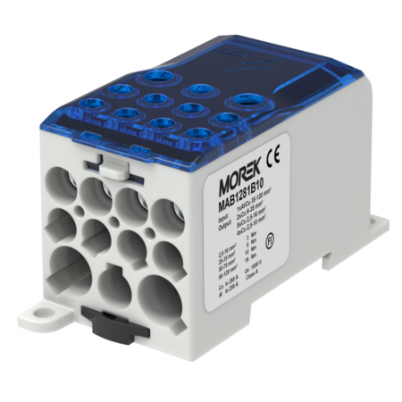 Distribuitor OJL280A blue in 1xAl/Cu120 out 2x35/5x16/ 4x10mm² Distribution block