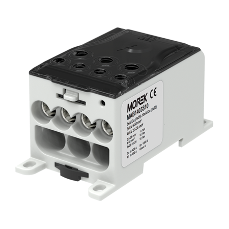 Distribuitor OJL400AF in 10x(1x25) out 4x35/3X50mm² Distribution block