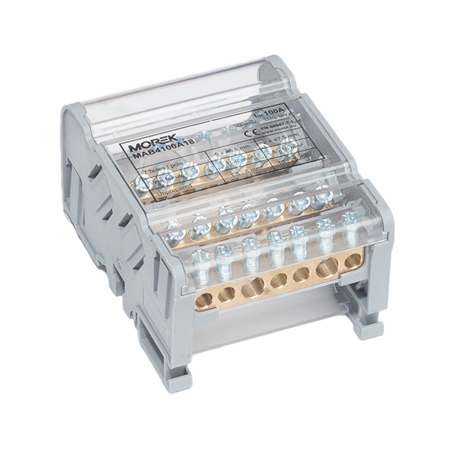 Terminal 5 poli mab16x5 terminal plate 5xcu 2,5-16 mm² 5x124a 690v