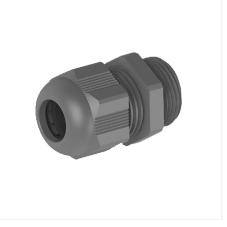 Presetupa, PG09, 4-8mm, PA6, grey RAL7001, IP68 (w locknut and O-ring)