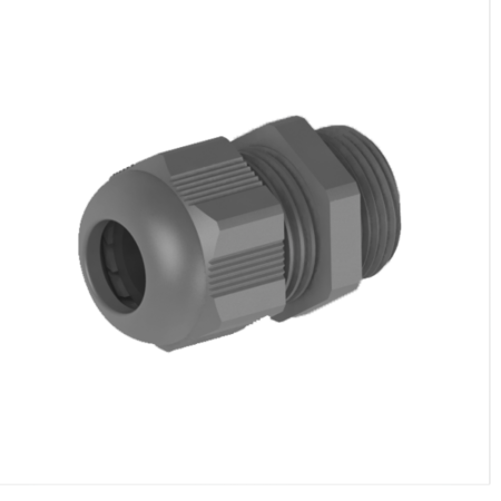 Presetupa, PG11, 5-10mm, PA6, grey RAL7001, IP68 (w locknut and O-ring)