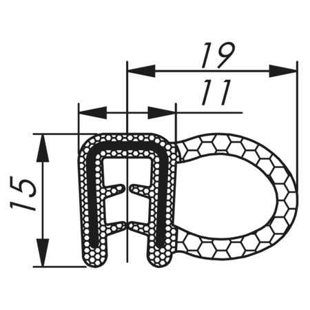 Cheder 1,5-3 RAL 9005 rola neagra 100m