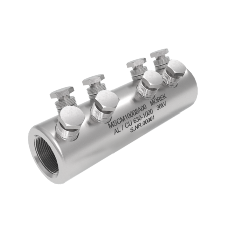 Mufa medie tensiune MSCM1000 Al/Cu 630-1000mm² 36kV 8x Surub aluminiu SB cable connector