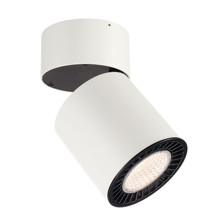 Corp iluminat tavan, supros de luminita plafon, alb plafon cu led-uri de interior montat deschis, rotund, alb, 3000k, 60 ° reflector, cri90, 3380lm,