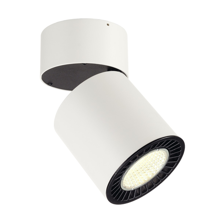 Corp iluminat tavan, supros de luminita plafon, alb plafon cu led-uri de interior montat deschis, rotund, alb, 4000k, 60 ° reflector, cri90, 3520lm,