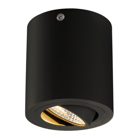 Corp iluminat tavan, triledo lumini plafon, led-negru, 3000k, rotund, negru mat, 38 °, 6.2w, inclusiv. conducator auto,