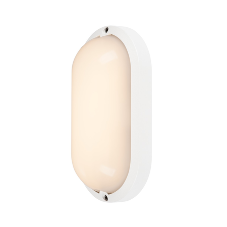 Corp iluminat tavan, terang 270 de luminita perete, alb in aer liber de perete si tavan de lumina, led-uri, 3000k, ip44, ovale, de culoare alba, 23w,