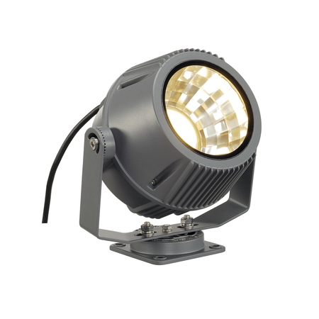 Corp iluminat tavan, luminita flac beam® de perete, gri in aer liber deschis fatada, cu led-uri, 3000k, ip65, gri piatra, cu philips dlmi 1800lm modulul, 27w,