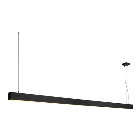 Lampa suspendata, lustra glenos pandantiv, pandantiv profesional negru, led-uri, 3000k, negru, 2 m, 85w,