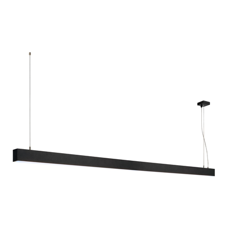 Lampa suspendata, lustra GLENOS pandantiv, pandantiv profesional negru, LED-uri, 4000K, negru, 2 m, 85W,