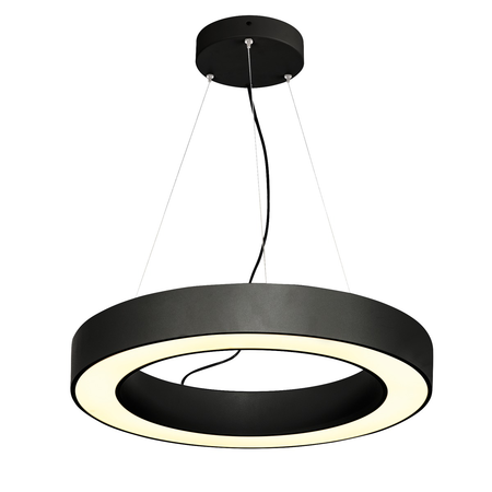 Lampa suspendata, lustra MEDO RING 60 pandantiv, negru interior pandantiv cu LED-uri, negru, 3000K,