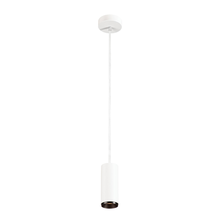 Lampa suspendata, lustra NUMINOS S Pendant, white Indoor LED pendant light white/black 3000K 60°,