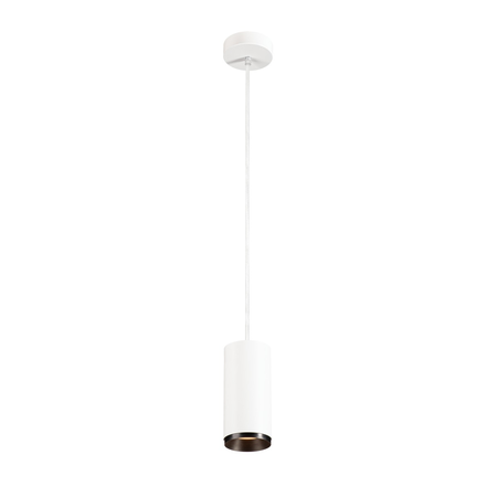 Lampa suspendata, lustra NUMINOS M Pendant, white Indoor LED pendant light white/black 2700K 24°,