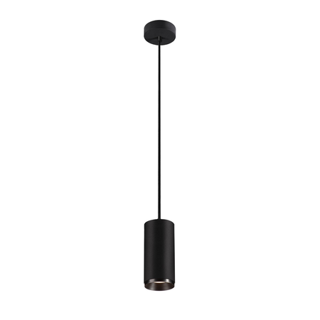 Lampa suspendata, lustra NUMINOS M Pendant, black Indoor LED pendant light black/black 4000K 60°,