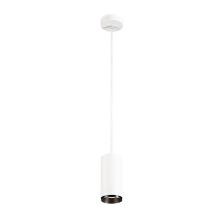 Lampa suspendata, lustra NUMINOS M Pendant, white Indoor LED pendant light black/black 4000K 36°,